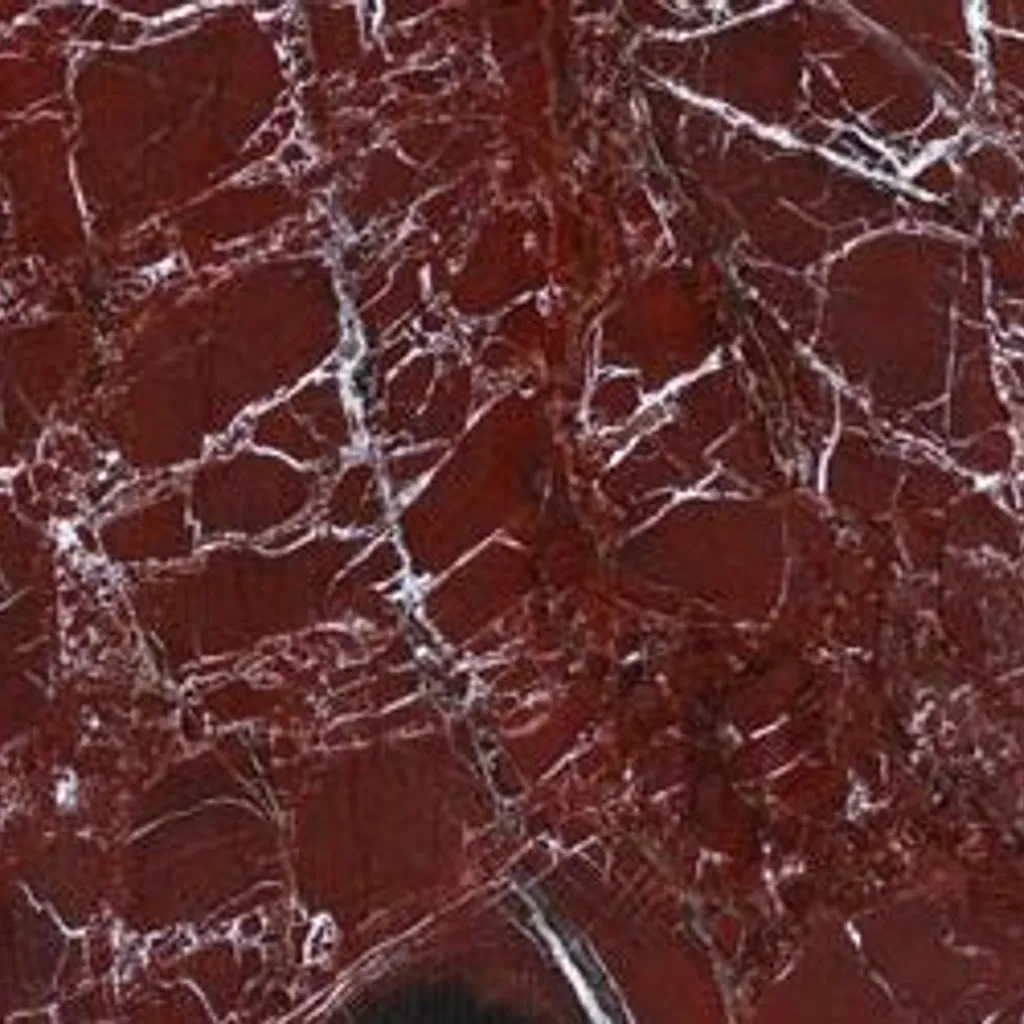 Rosso Levanto marble: oxblood ground with white and pale grey veining